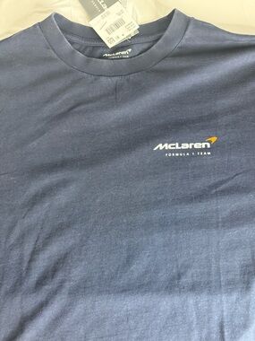 McLaren Formula 1 Team T Shirt American Eagle NWT Boxy Fit XXL Blue F1 Racing